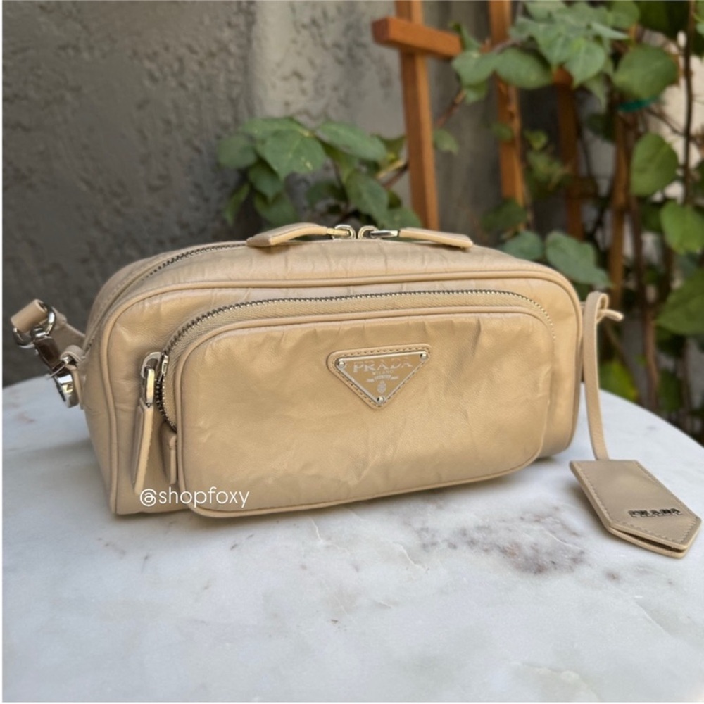 Prada Nappa Antique Leather Multi Pocket Crossbody - Picture 2 of 15